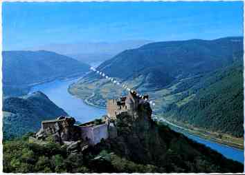 Bild einer Postkarte aus Aggstein