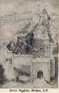 Bild einer Postkarte aus Aggstein