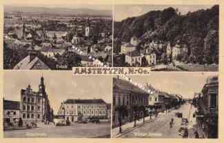 Bild einer Postkarte aus Amstetten