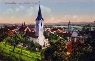 Bild einer Postkarte aus Amstetten