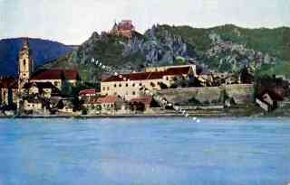 Bild einer Postkarte aus Dürnstein