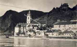 Bild einer Postkarte aus Dürnstein