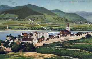 Bild einer Postkarte aus Dürnstein