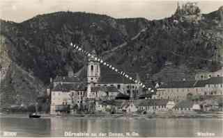 Bild einer Postkarte aus Dürnstein