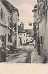 Bild einer Postkarte aus Dürnstein