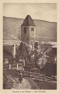 Bild einer Postkarte aus Dürnstein