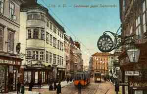 Bild einer Postkarte aus Linz