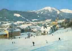 Bild einer Postkarte aus Mariazell